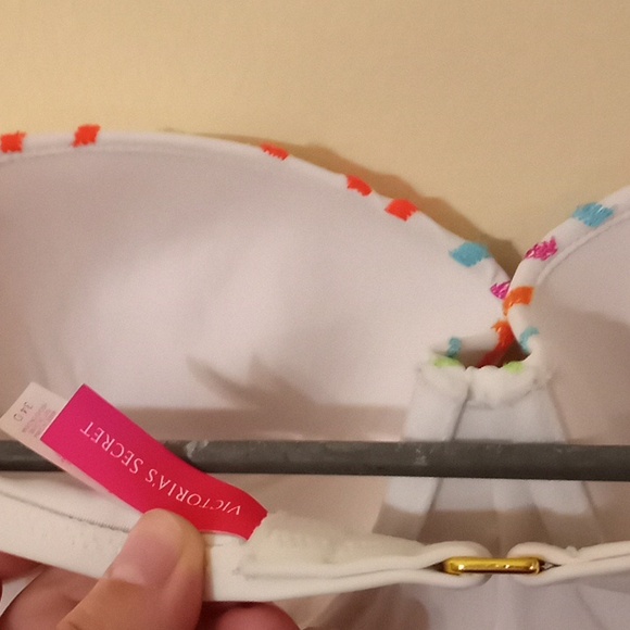 Victoria's Secret Full Neon Embellished Bikini sz M - Picture 2 of 5